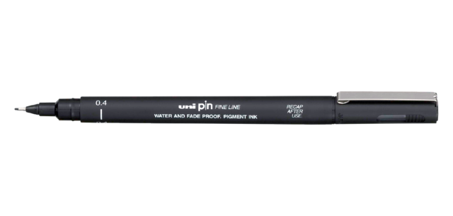 Fineliner Uni-ball Pin 0,4mm noir