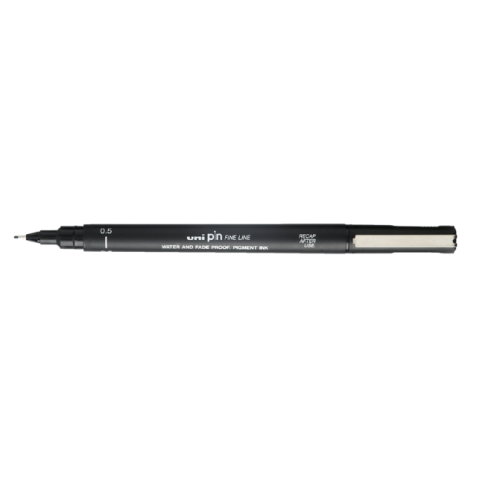 Fineliner Uni-ball Pin 0.5mm zwart