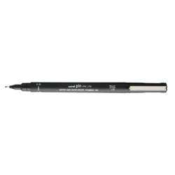 Fineliner Uni-ball Pin 0.8mm zwart