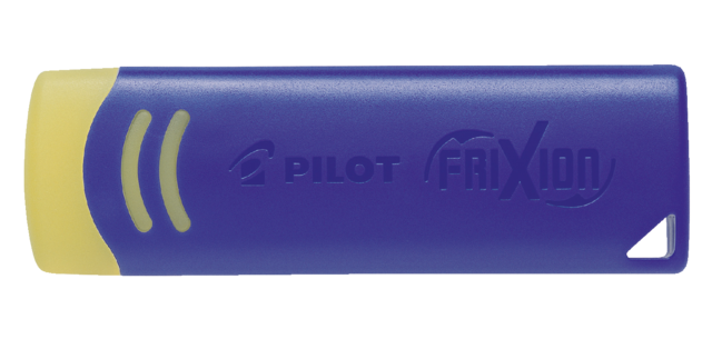 Gomme PILOT FriXion jaune avec enveloppe bleue