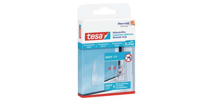 Kleefstrips tesa® dubbelzijdig transparant 0,2kg 16 stuks 16 stuks