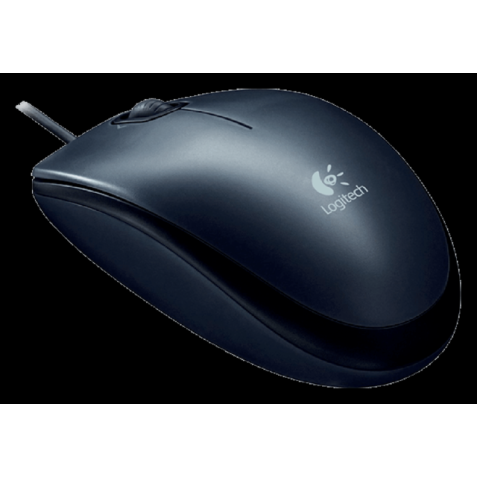 Logitech M100 - Maus - USB - Schwarz