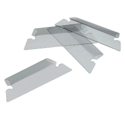 Cavalier pour dossier suspendu Djois Euroflex 50mm transparent 25 pièces