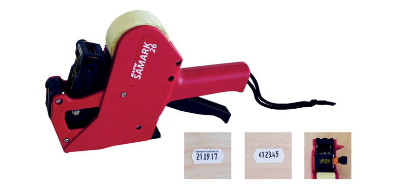 Etiketteertang Sato Samark 26 L6 met 12000 etiketten