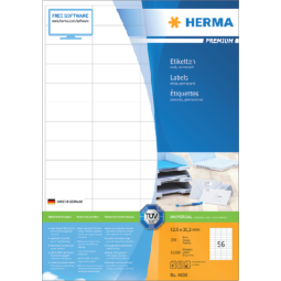 Etiket HERMA 4609 52.5x21.2mm premium wit 11200stuks