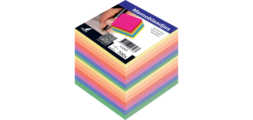 Cube block refill, 90 x 90 mm, 700 sheets