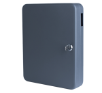 Schlüsselschrank aus Stahl, mit Schlüsselverschluss, dunkelgrau