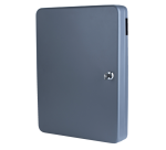 Key cabinet, for 80 key rings, dimensions 6 x 28 x 37 cm, dark gray