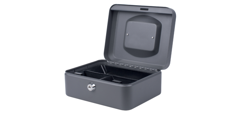 Caisse à monnaie, (L)200 x (P)160 x (H)90 mm