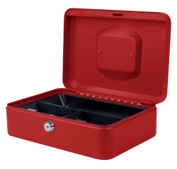 Coffret caisse Pavo 250x180x90mm rouge