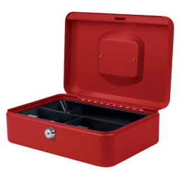 Coffret caisse Pavo 250x180x90mm rouge