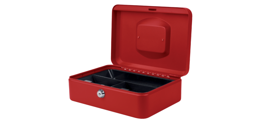 Pavo box chest 250x180x90mm red