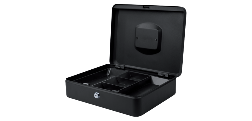 Pavo cash box 300x240x90mm black