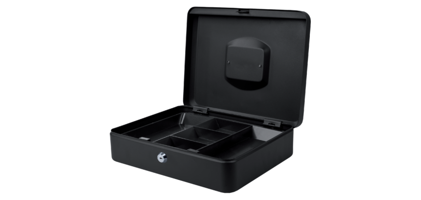 Pavo cash box 300x240x90mm black