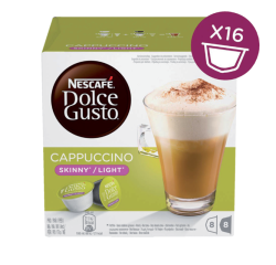 Cappuccino Light Dolce Gusto 16 capsules pour 8 tasses