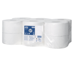 Toiletpapier Tork T2 Universal jumbo klein 1-laags 240m wit 110163