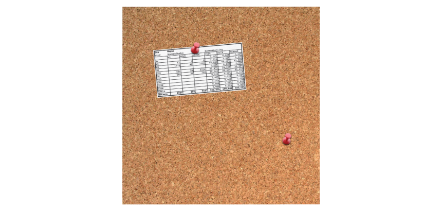 Desq 35x35cm Cork Bulletin Board