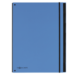 Trieur Pagna Trend A4 7 intercalaires bleu ciel