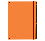 Pagna Trend A4 orange sorter with 12 dividers