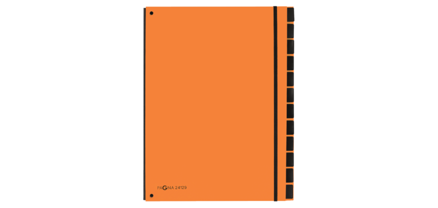 Pagna Trend A4 orange sorter with 12 dividers