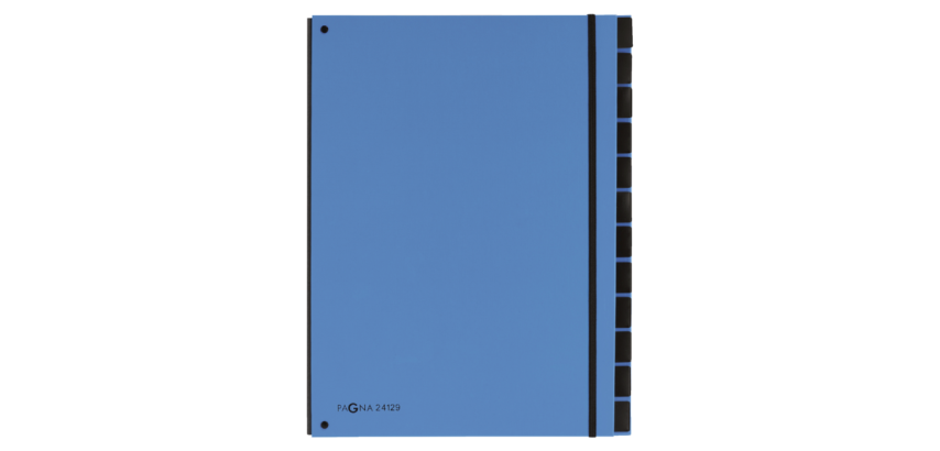 Trieur Pagna Trend A4 12 intercalaires bleu ciel