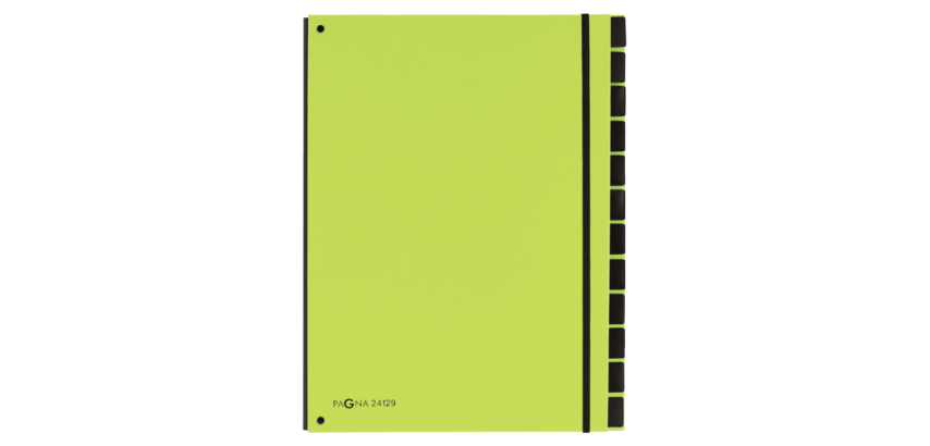 Sorteermap Pagna Trend A4 12 tabs appelgroen