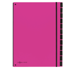 Pagna Trend A4 Sorter 12 dark pink dividers