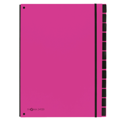 Trieur Pagna Trend A4 12 intercalaires rose foncé