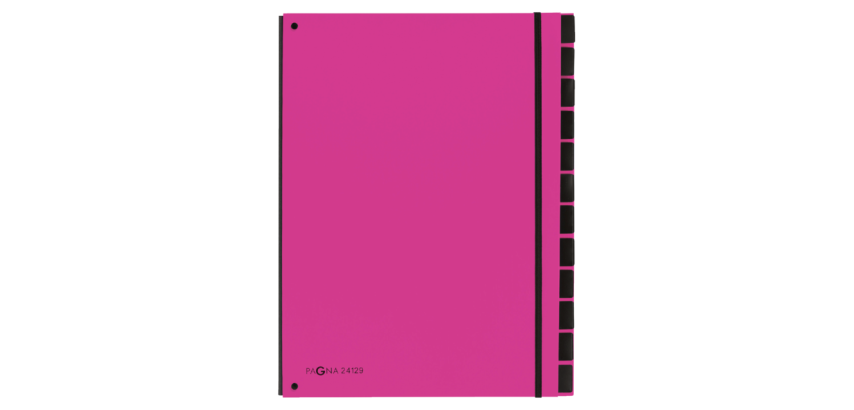 Trieur Pagna Trend A4 12 intercalaires rose foncé