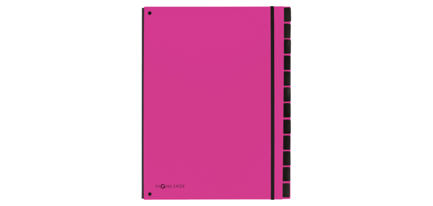 Pagna Trend A4 Sorter 12 dark pink dividers