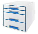 Leitz WOW Drawer Module 4 Drawers White/Blue