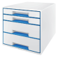 Ladenbox Leitz WOW 4 laden wit/blauw