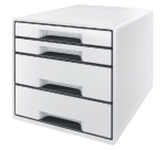 Leitz WOW Cube Maxi A4 Drawer Module 4 Drawers White