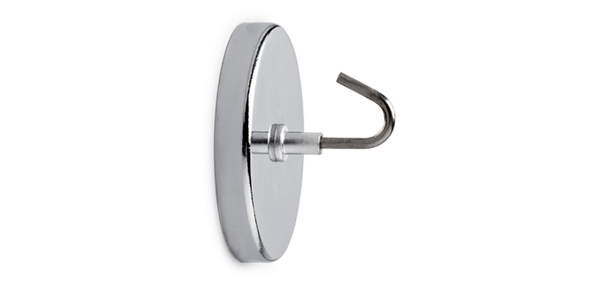 Magneet met haak MAUL Ø52mm trekkracht 9kg chroom