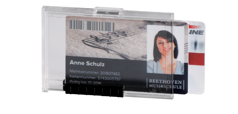 Durable Ausweishalter 8921 Pushbox Duo 10 Stück