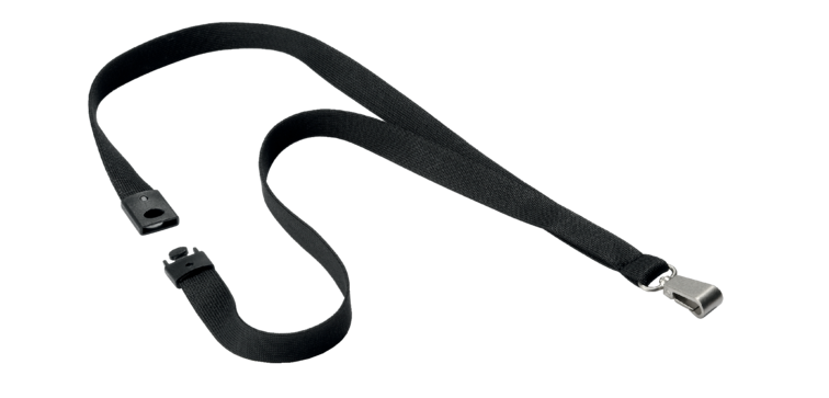 Durable Textile Lanyard 8127 with Black Carabiner 10 pieces