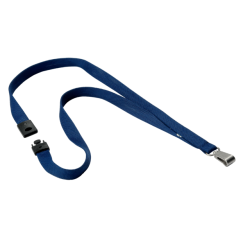 Textielkoord Durable 8127 met karabijnhaak nachtblauw 10 stuks