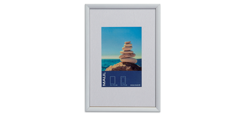 Bilderrahmen MAUL Design 10x15cm Aluminiumrahmen Silber