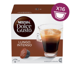 Kaffee Kapseln Nescafé Dolce Gusto Lungo Intenso N° 9 - Packung mit 16