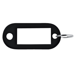 GB_Porte-clés noir, boîte de 100 pièces