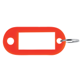 Porte-clés Pavo en plastique rouge - boîte de 100