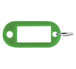 Pavo Schlüsselanhänger aus grünem Kunststoff - Schachtel mit 100