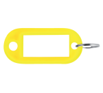 Porte-clés Pavo en plastique jaune 100 pièces