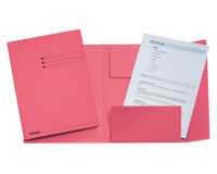 Dossiermap Esselte folio 3 kleppen manilla 275gr roze