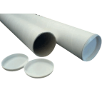 Tube d’expédition CleverPack A1 650x50x1,5mm + embouts blanc 5 pièces