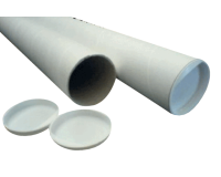 Verzendkoker CleverPack A3 330x29.7x1.2 met doppen wit pak à 20 stuks