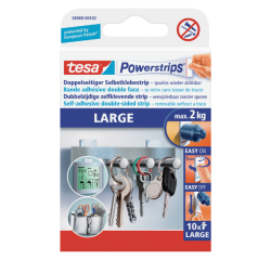 Kleefstrips tesa Powerstrips® LARGE dubbelzijdig 2kg 10 stuks