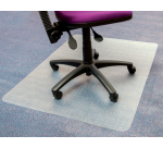 Floortex PVC Bodenschutzmatte 120x150cm für weiche Böden