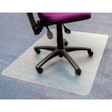 Stoelmat Floortex PVC 120x90cm voor zachte vloeren