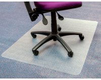 Tapis protège-sol Floortex PVC 120x150cm pour sol tendre